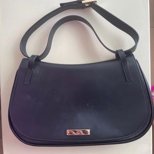 Gucci small leather bag, black. Made in Italy